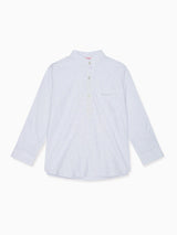 Blue Check Mateo Long Sleeve Boy Shirt