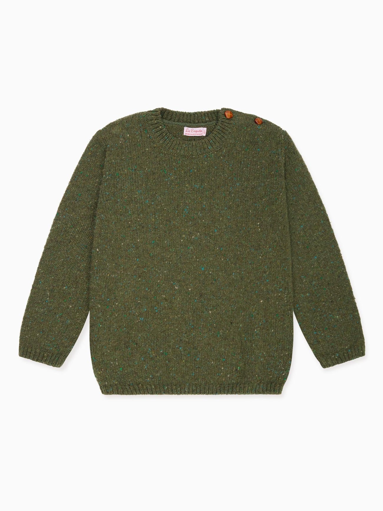 Olive Bromo Merino Boy Jumper