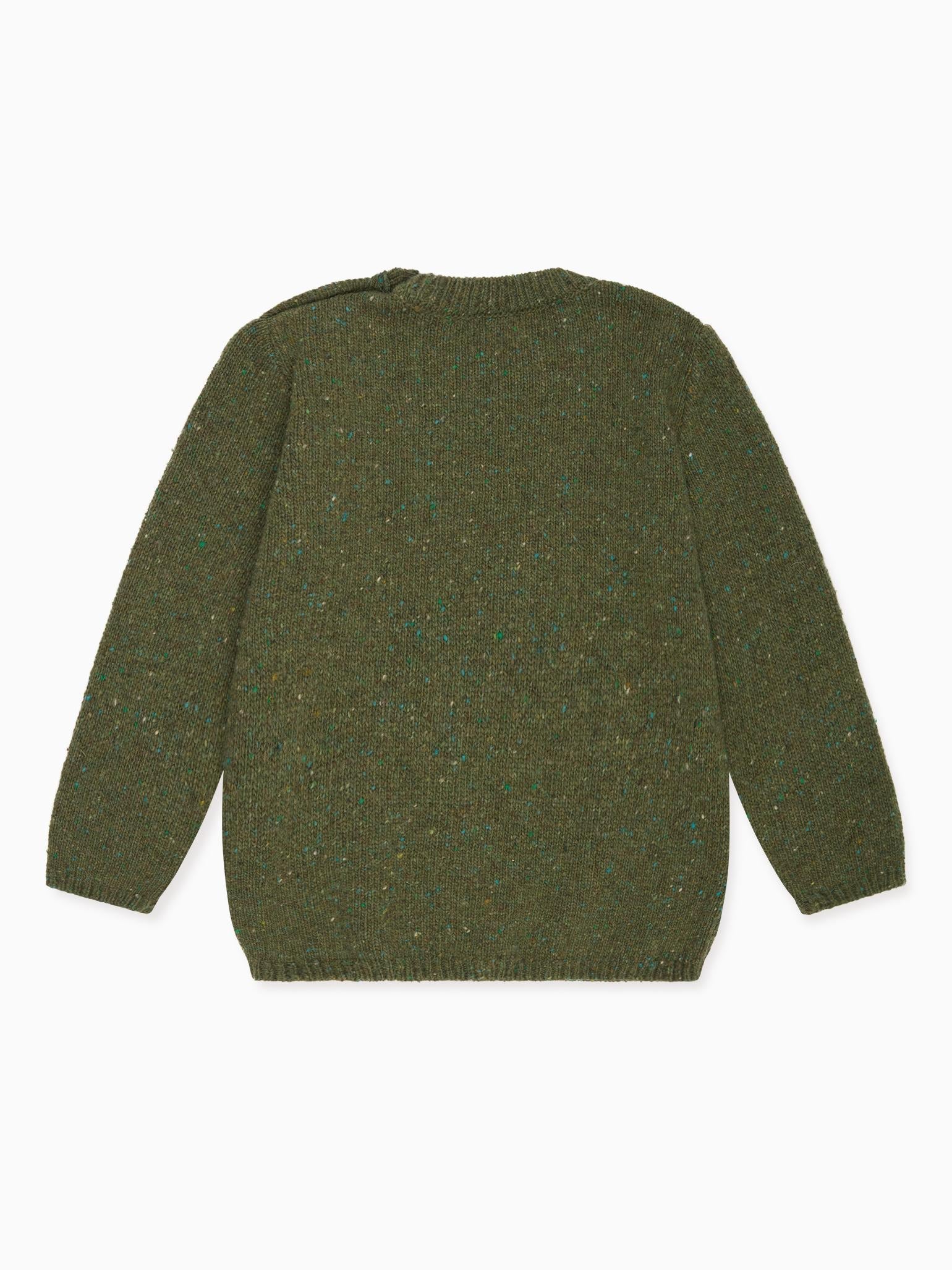 Olive Bromo Merino Boy Jumper