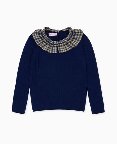 Navy Tavi Merino Girl Jumper