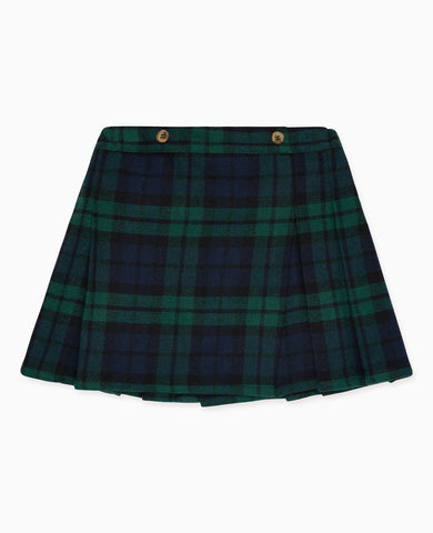 Green Tartan Zola Girl Kilt Skirt