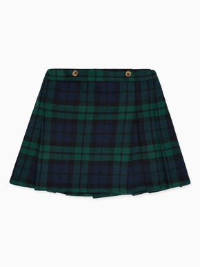 Green Tartan Zola Girl Kilt Skirt