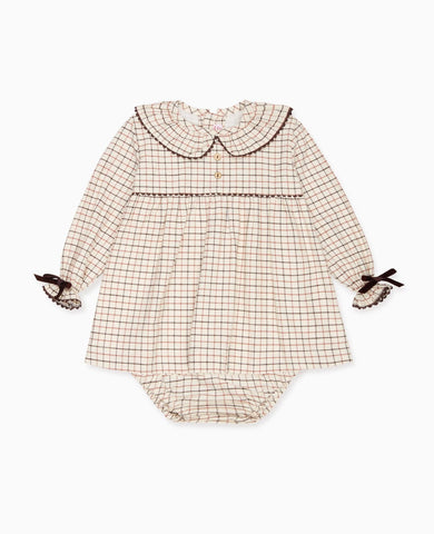 Caramel Check Tatiana Baby Girl Set