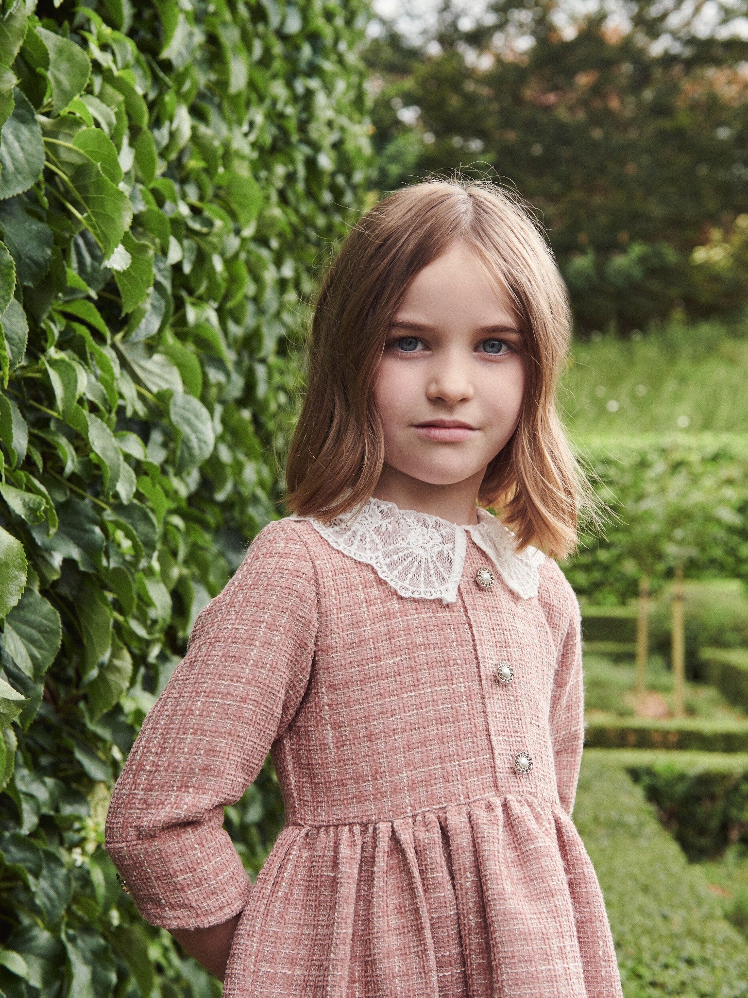 Pink Theodora Girl Dress