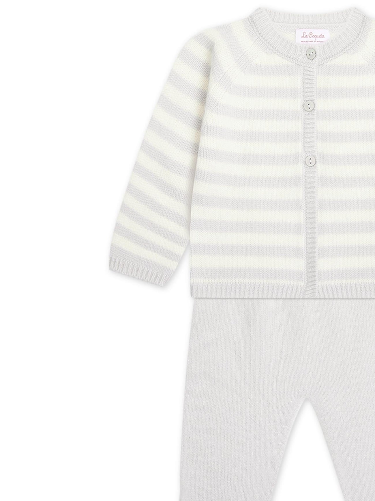 Light Grey Tiago Cashmere Baby Set