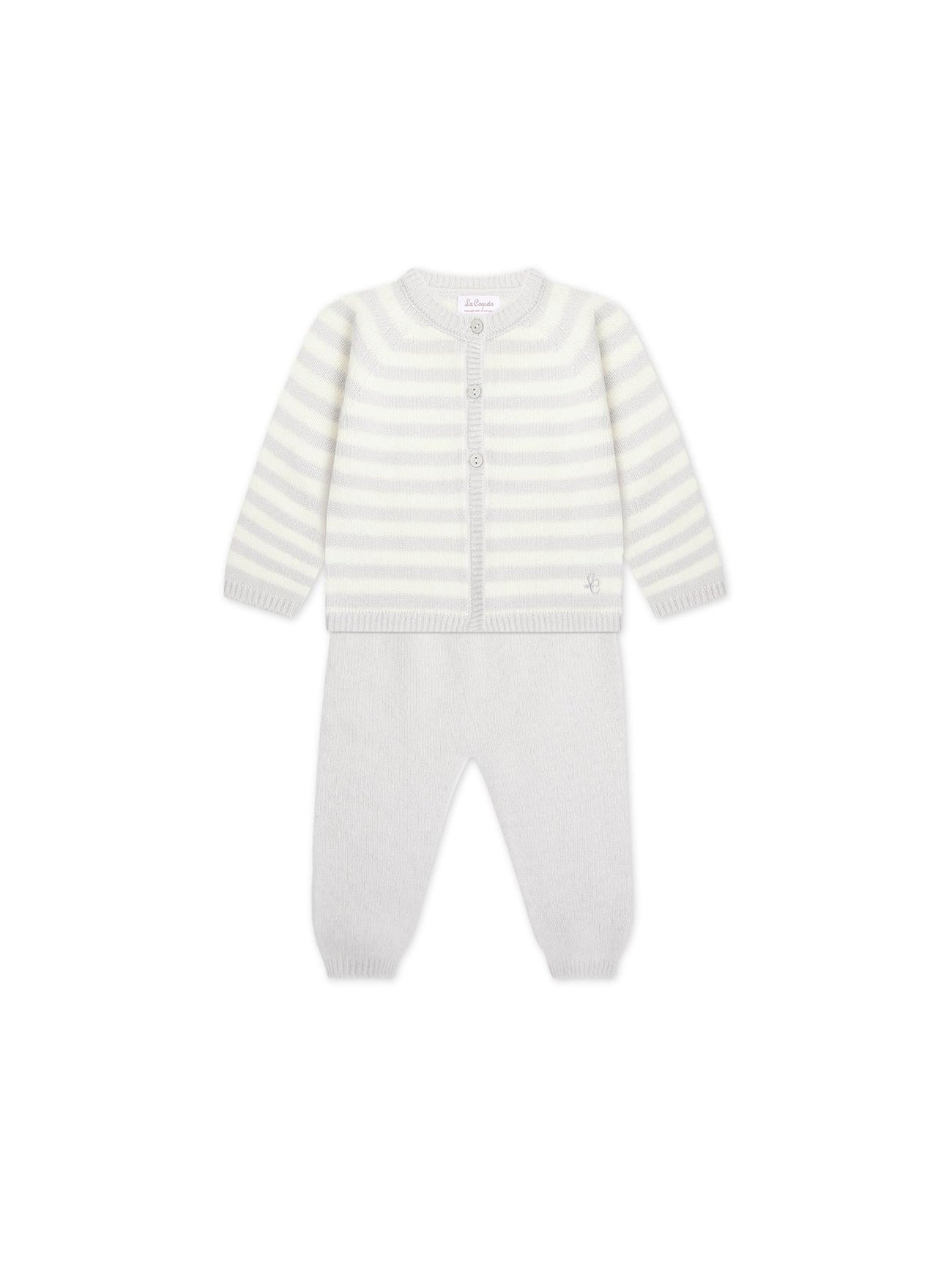 Light Grey Tiago Cashmere Baby Set
