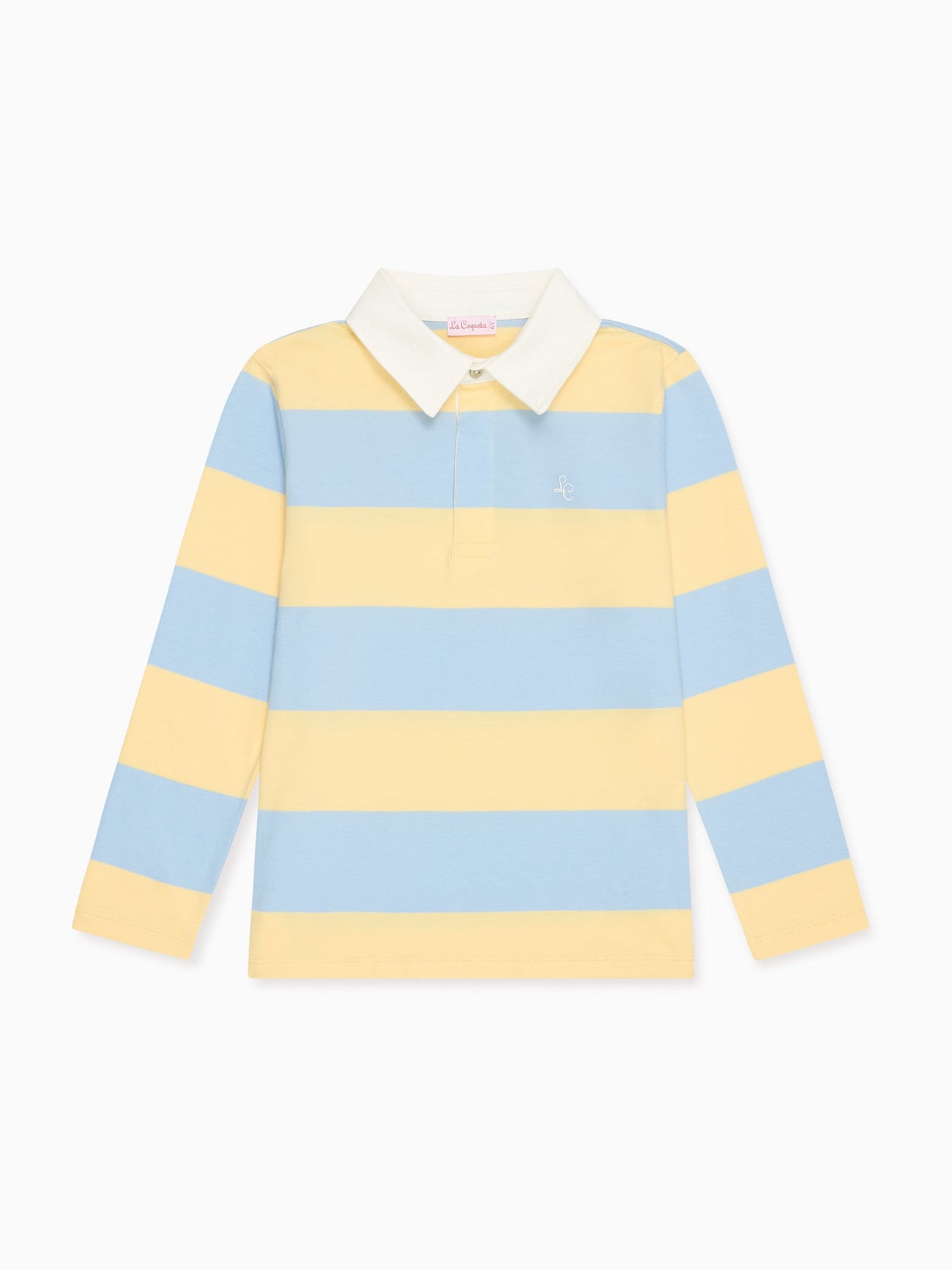 Lemon Stripe Tijo Long Sleeve Boy Rugby Shirt