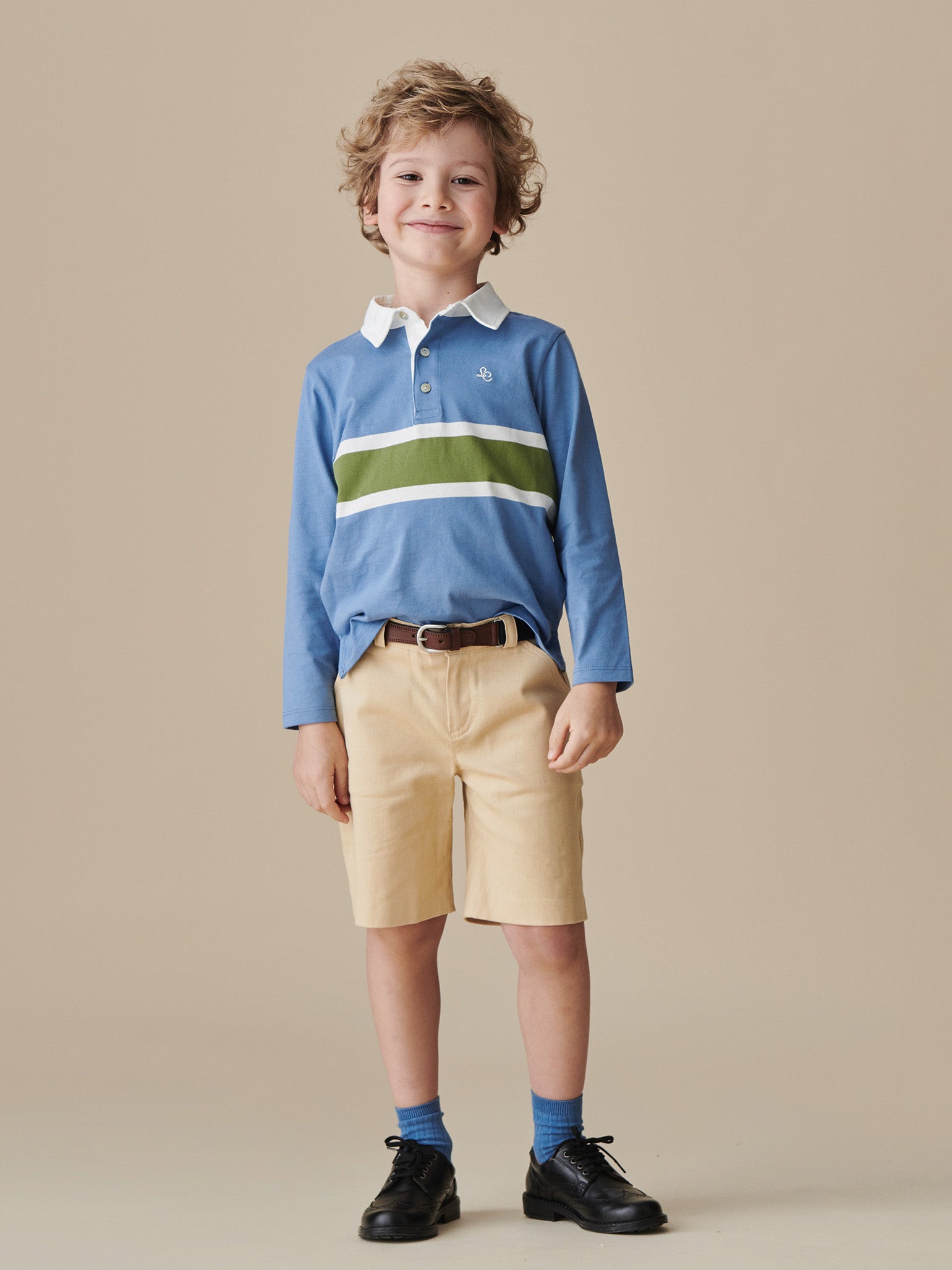 Tijo Polo Shirt & Bocusi Shorts Boy Outfit Bundle