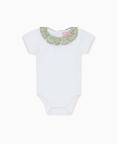 Orange Floral Tilly Baby Girl Bodysuit