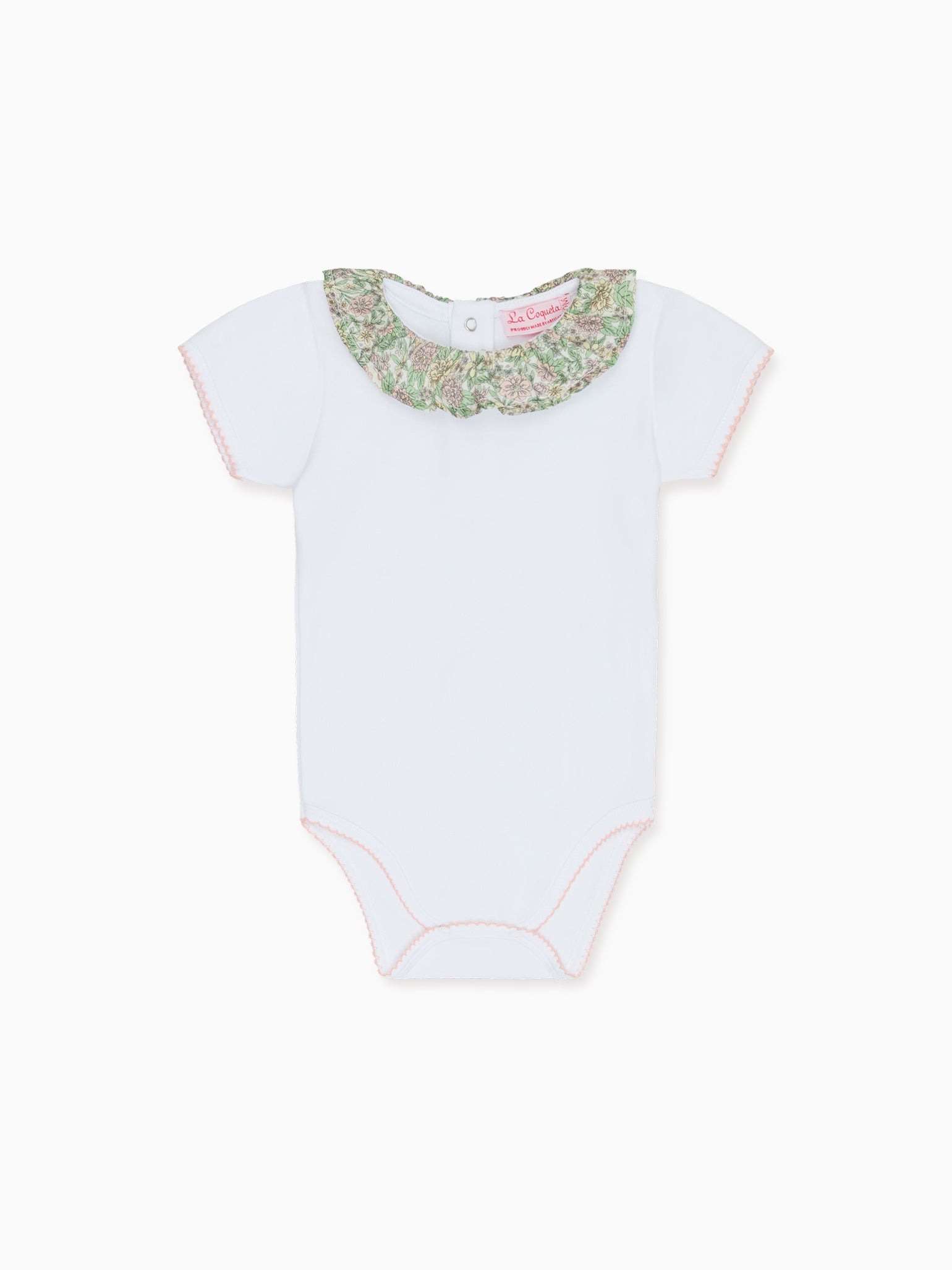 Orange Floral Tilly Baby Girl Body Vest