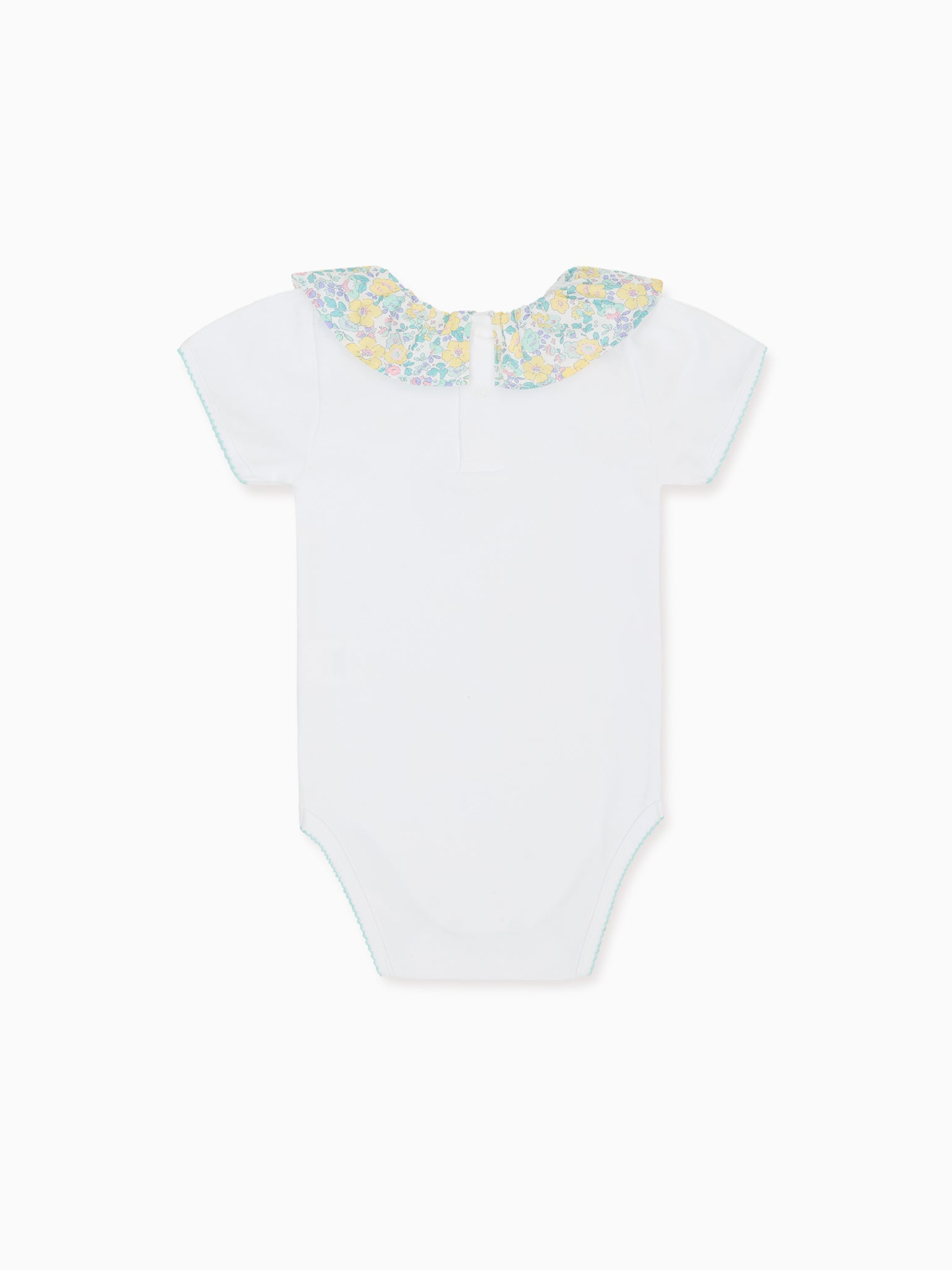 Yellow Floral Tilly Cotton Baby Girl Bodysuit