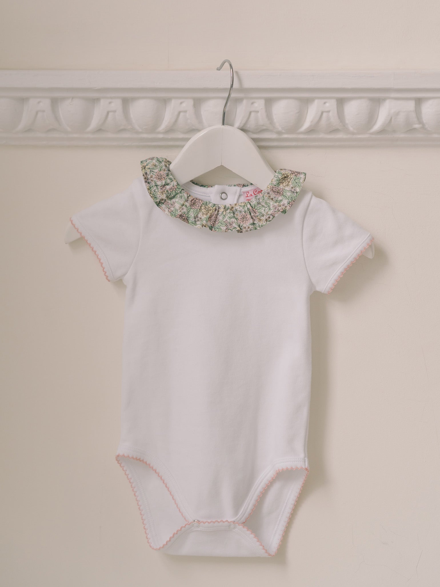 Orange Floral Tilly Baby Girl Bodysuit