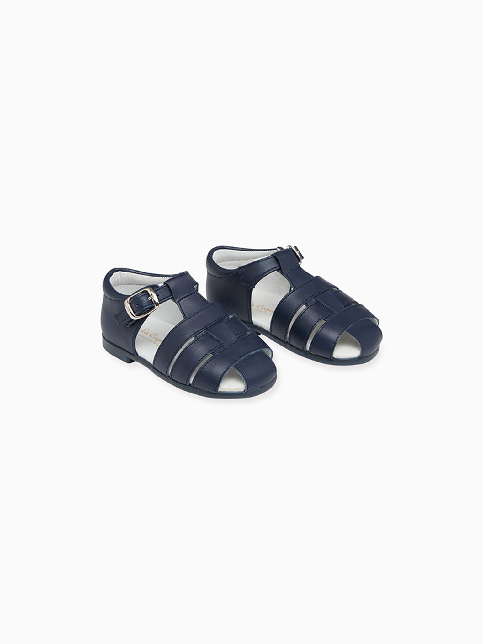 Navy Leather Toddler Toledo Sandals