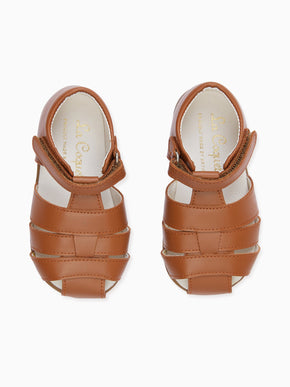 Tan Toledo Leather Toddler Sandal