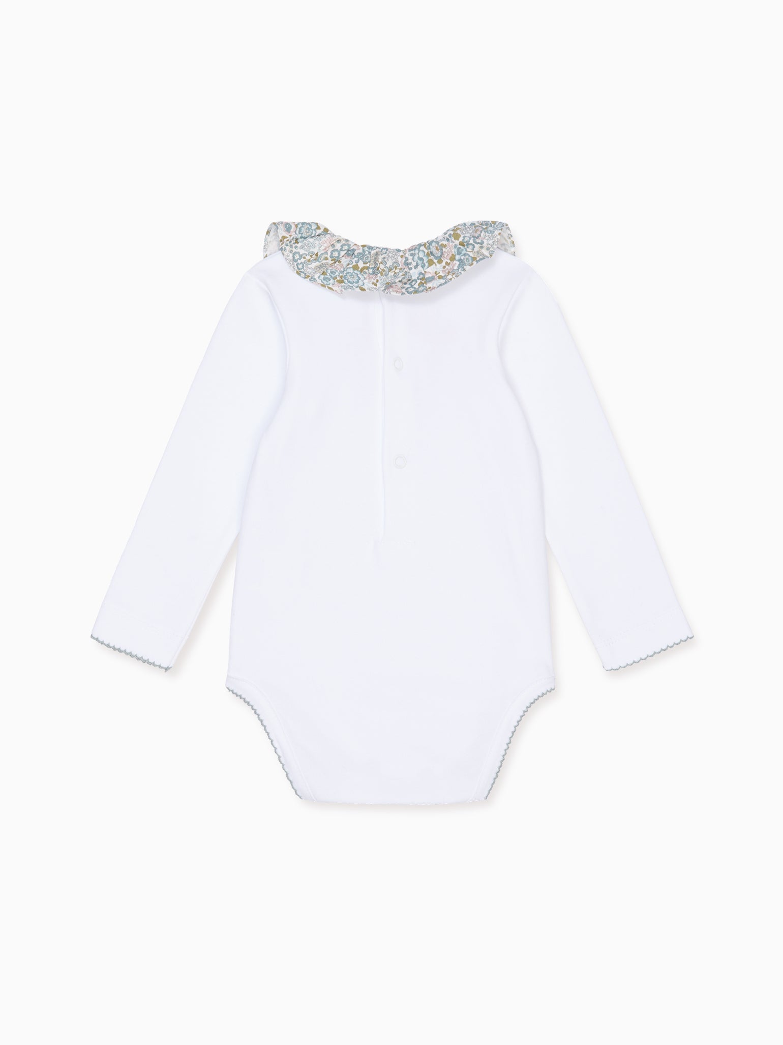 White Tula Long Sleeve Baby Girl Bodysuit