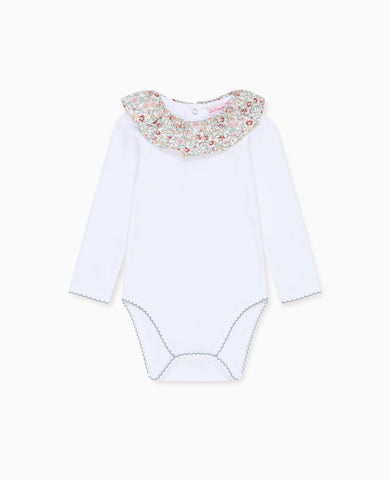 Ivory Floral Tula Baby Girl Body Vest