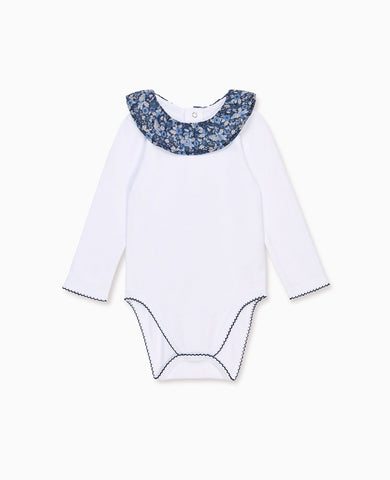 Navy Floral Tula Baby Girl Body Vest