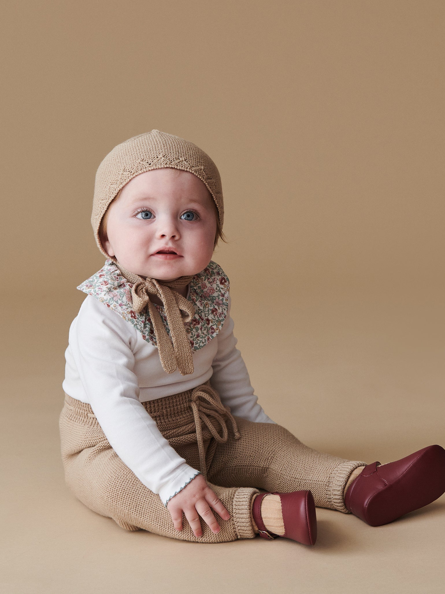 Camel Augusto Merino Baby Knitted Pants