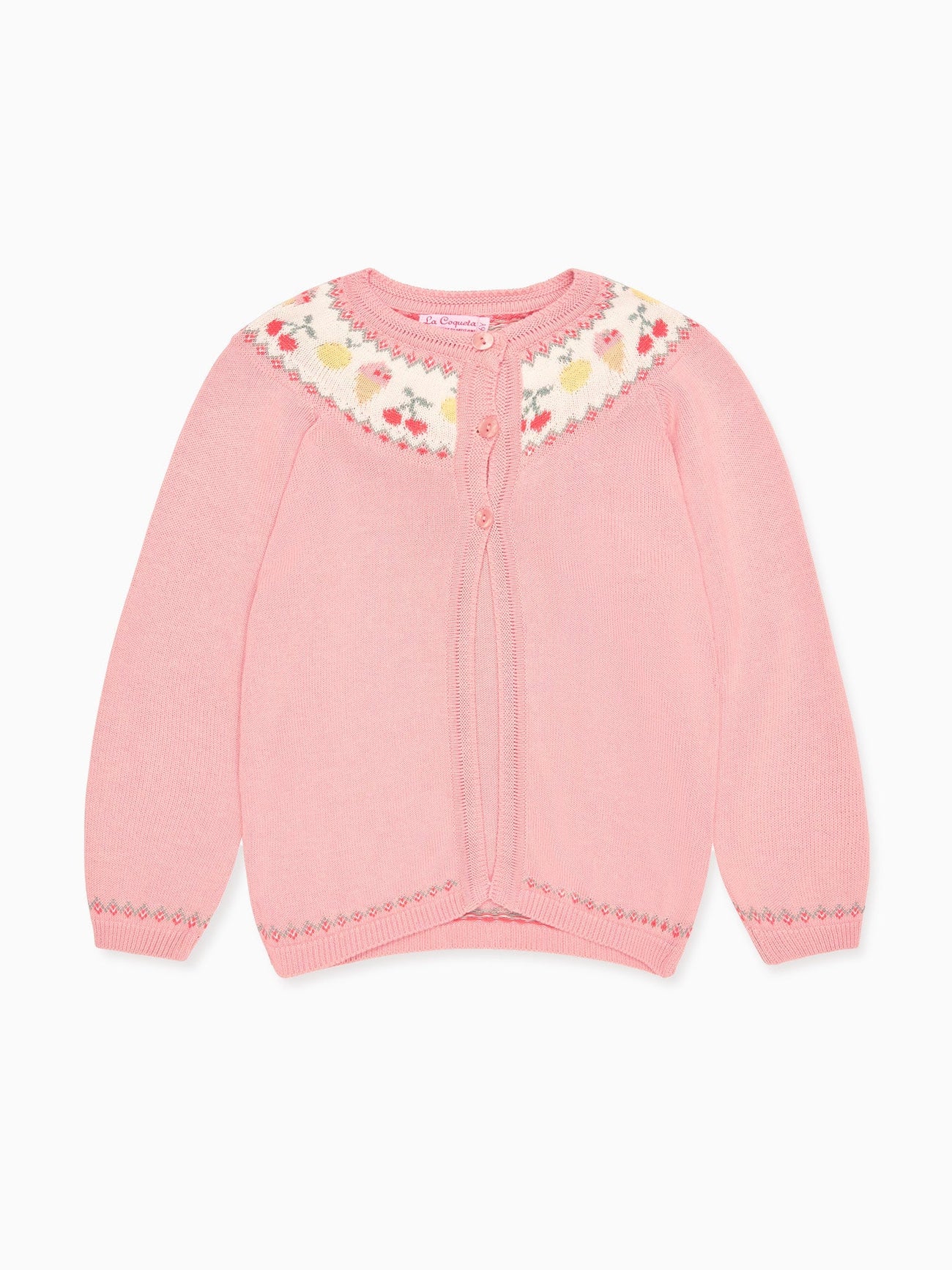 Dusty Pink Helado Cotton Girl Cardigan