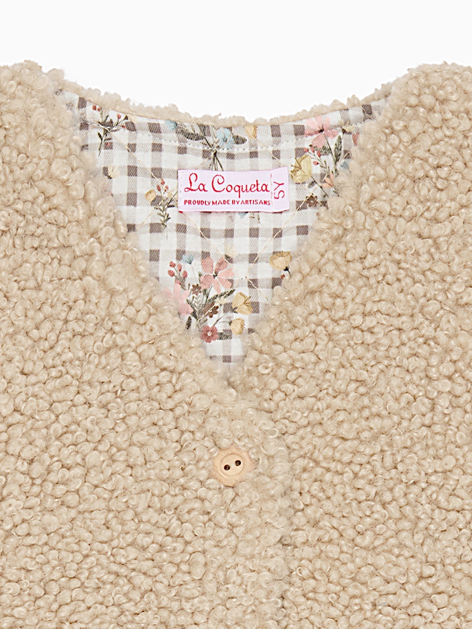 Oatmeal Valentina Girl Vest