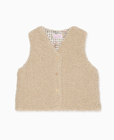 Oatmeal Valentina Girl Vest