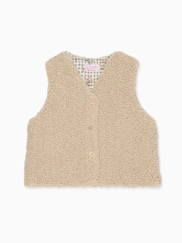 Oatmeal Valentina Girl Vest