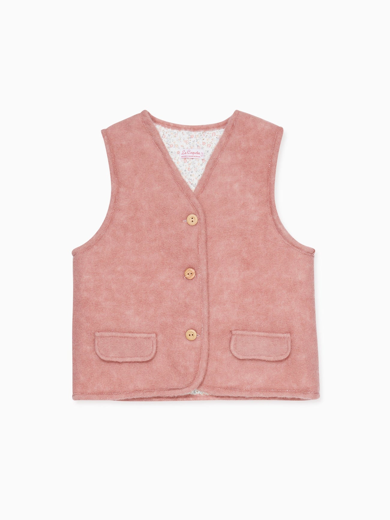 Pink Valentina Girl Wool Vest