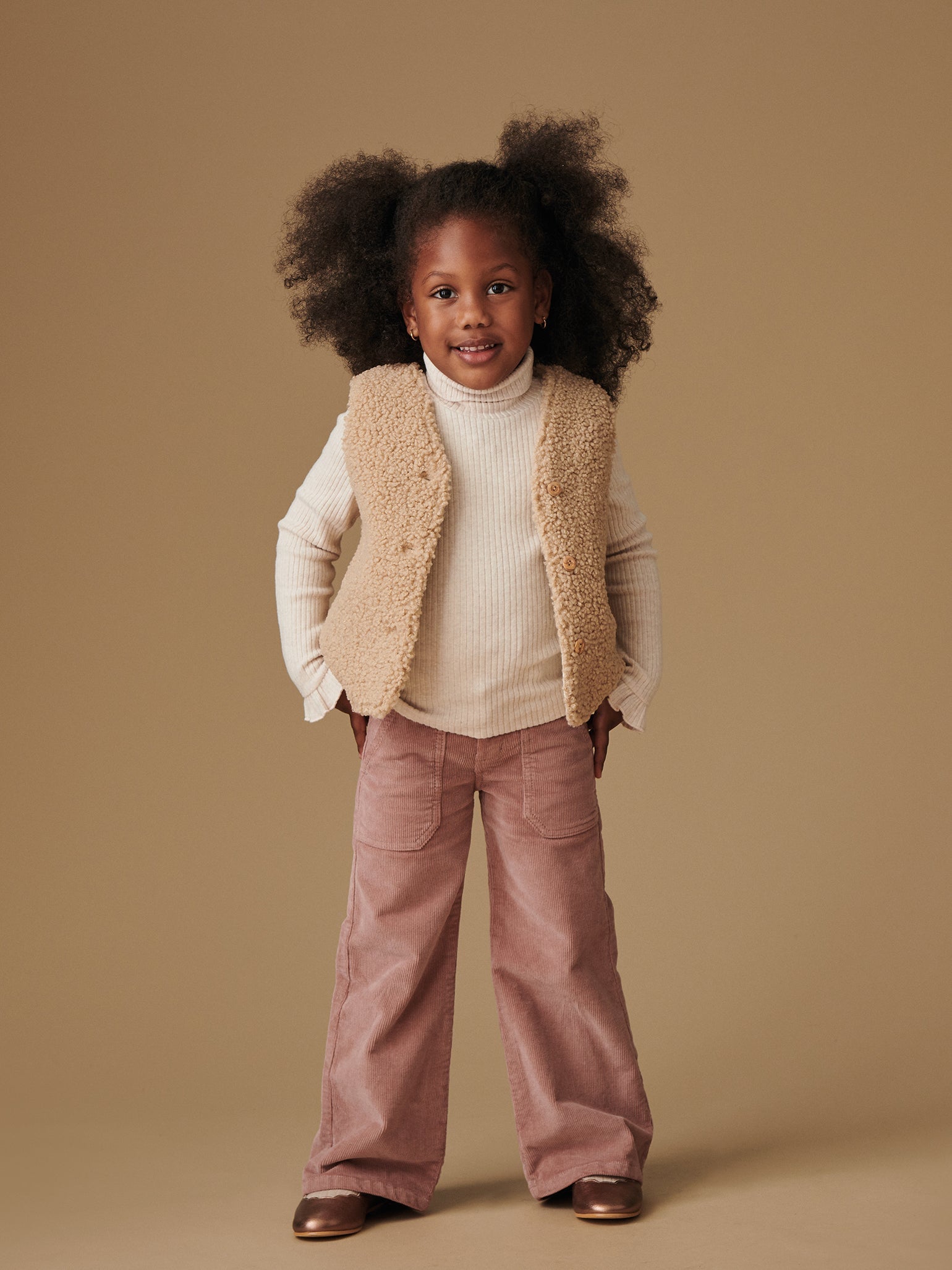 Oatmeal Valentina Girl Vest