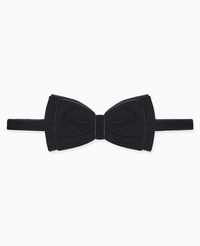 Black Velvet Boy Bow Tie