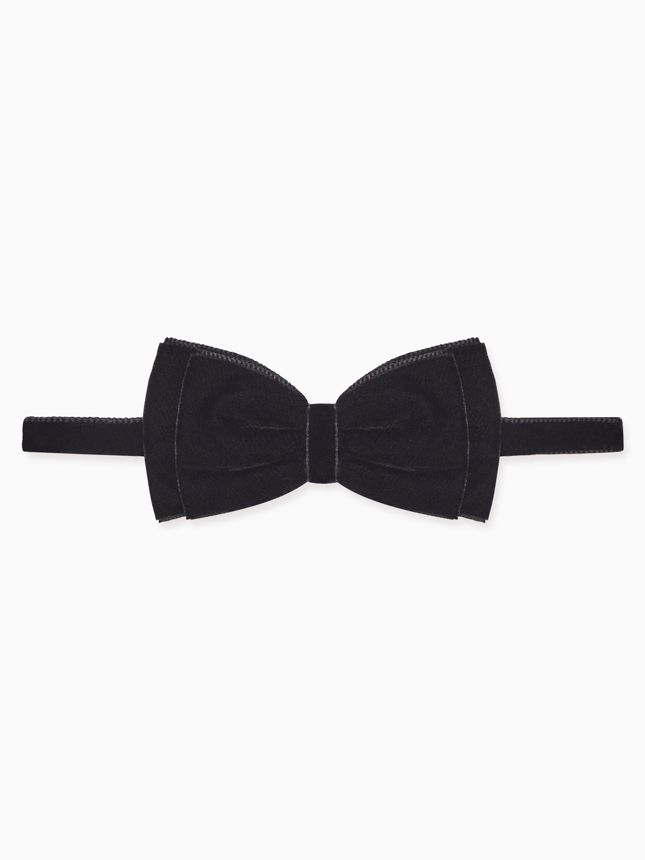 Black Velvet Boy Bow Tie