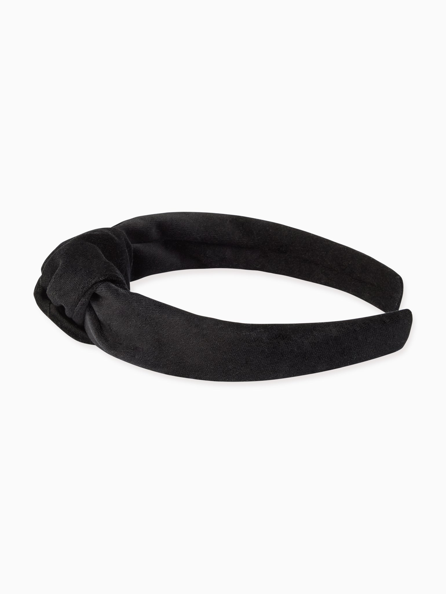 Black Velvet Girl Top Knot Headband