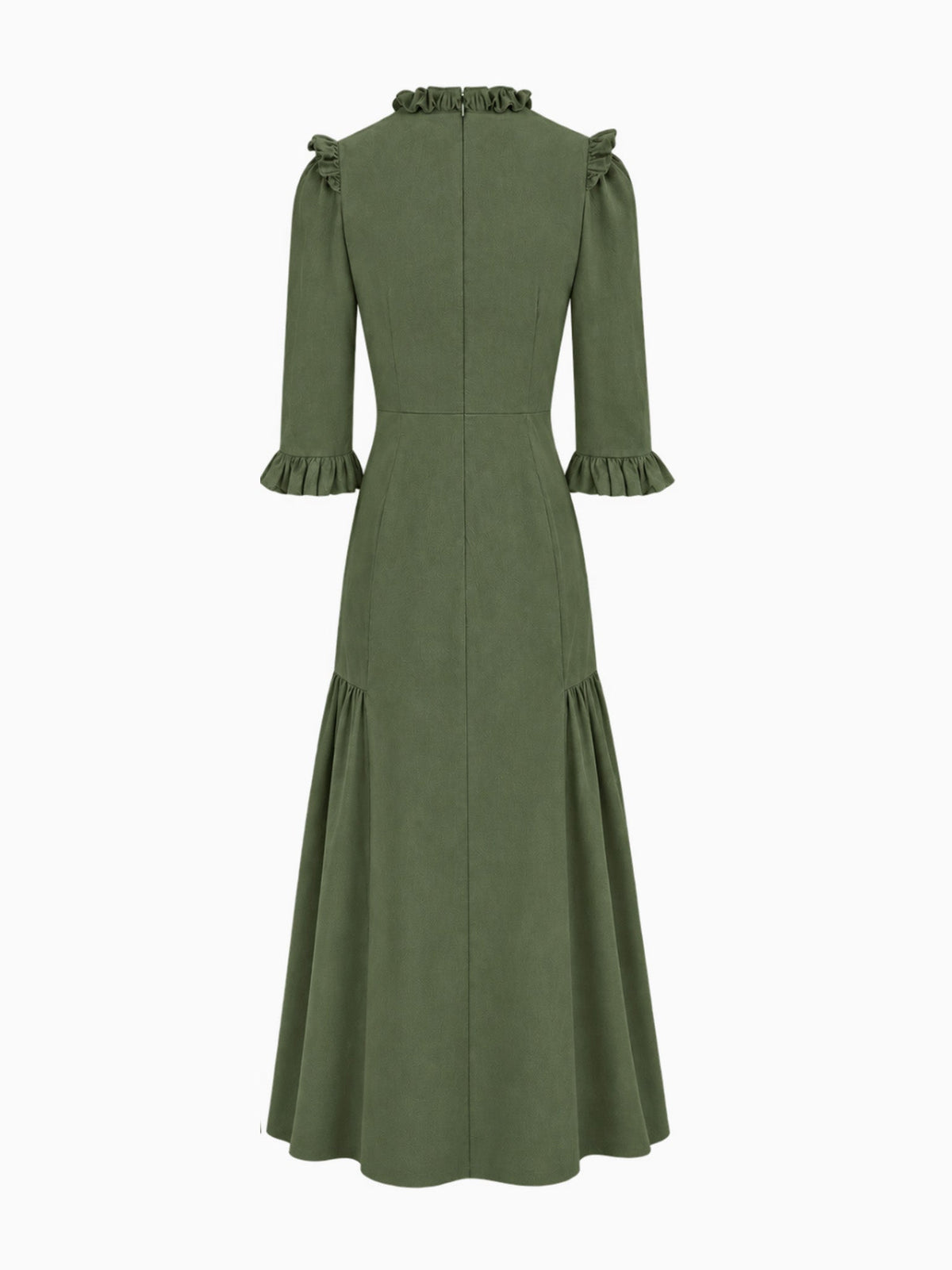 Olive Green Violeta Womens Long Dress