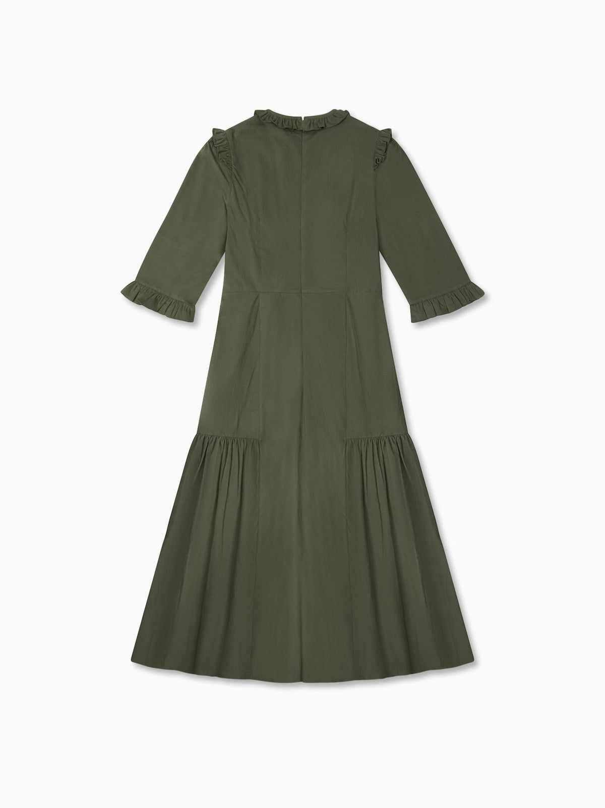 Olive Green Violeta Women Long Dress