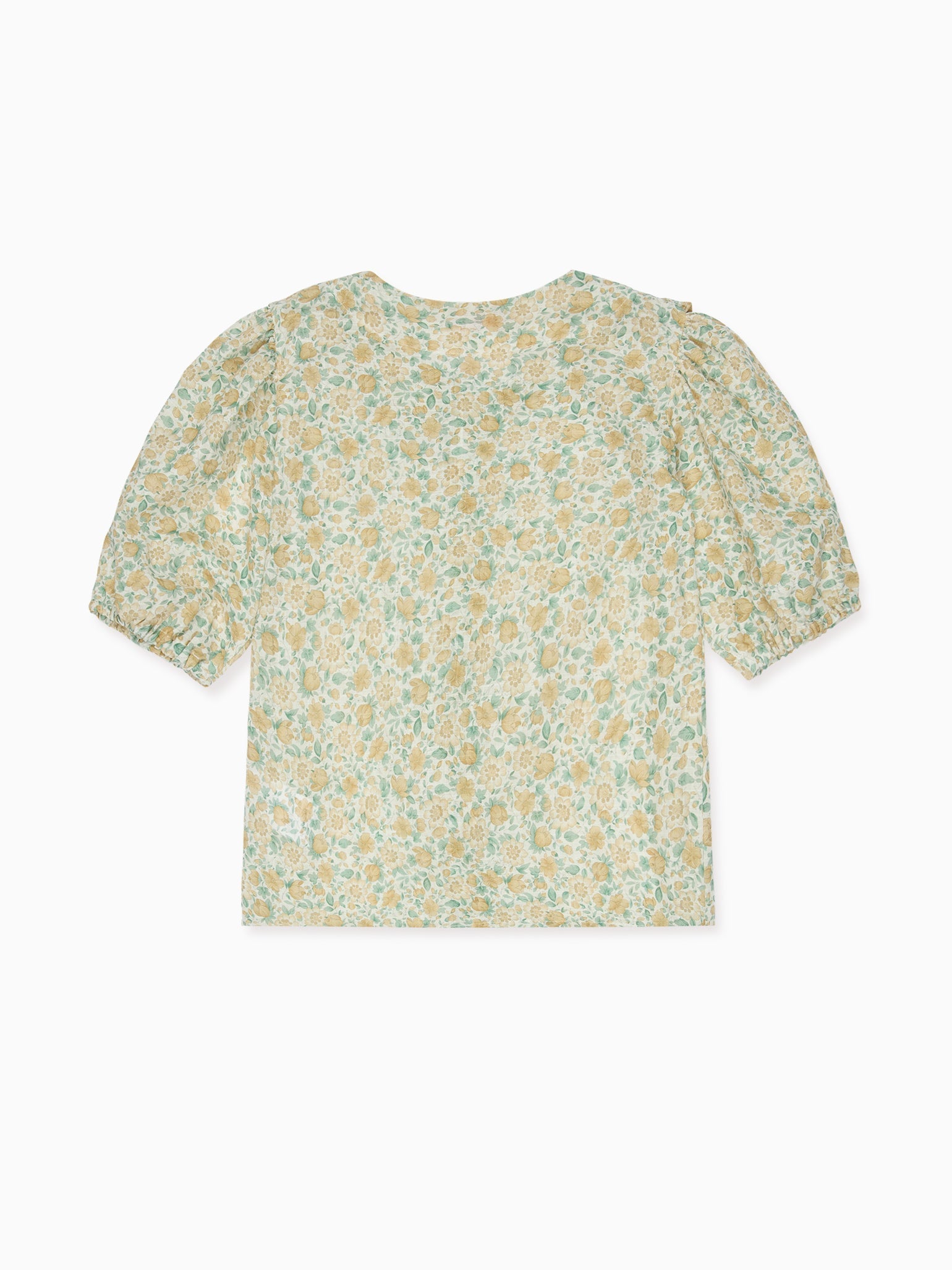 Yellow Floral Violetta Girl Shirt