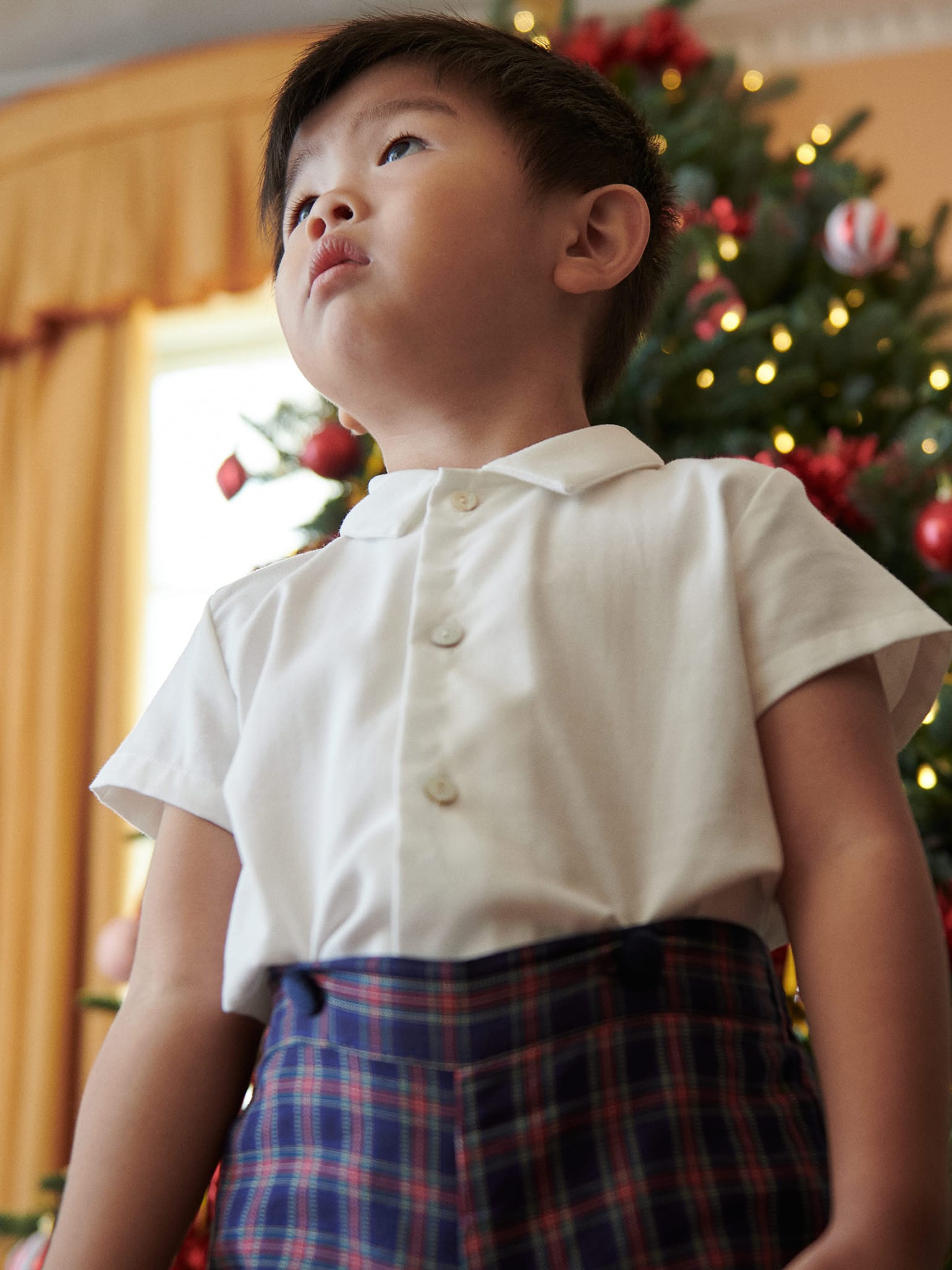 Navy Tartan Volo Baby Boy Set