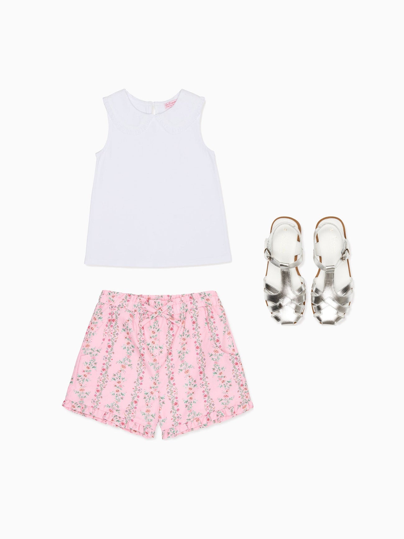 Florentina Girl Top, Flores Girl Shorts & Sofia Girl Sandals Outfit Bundle