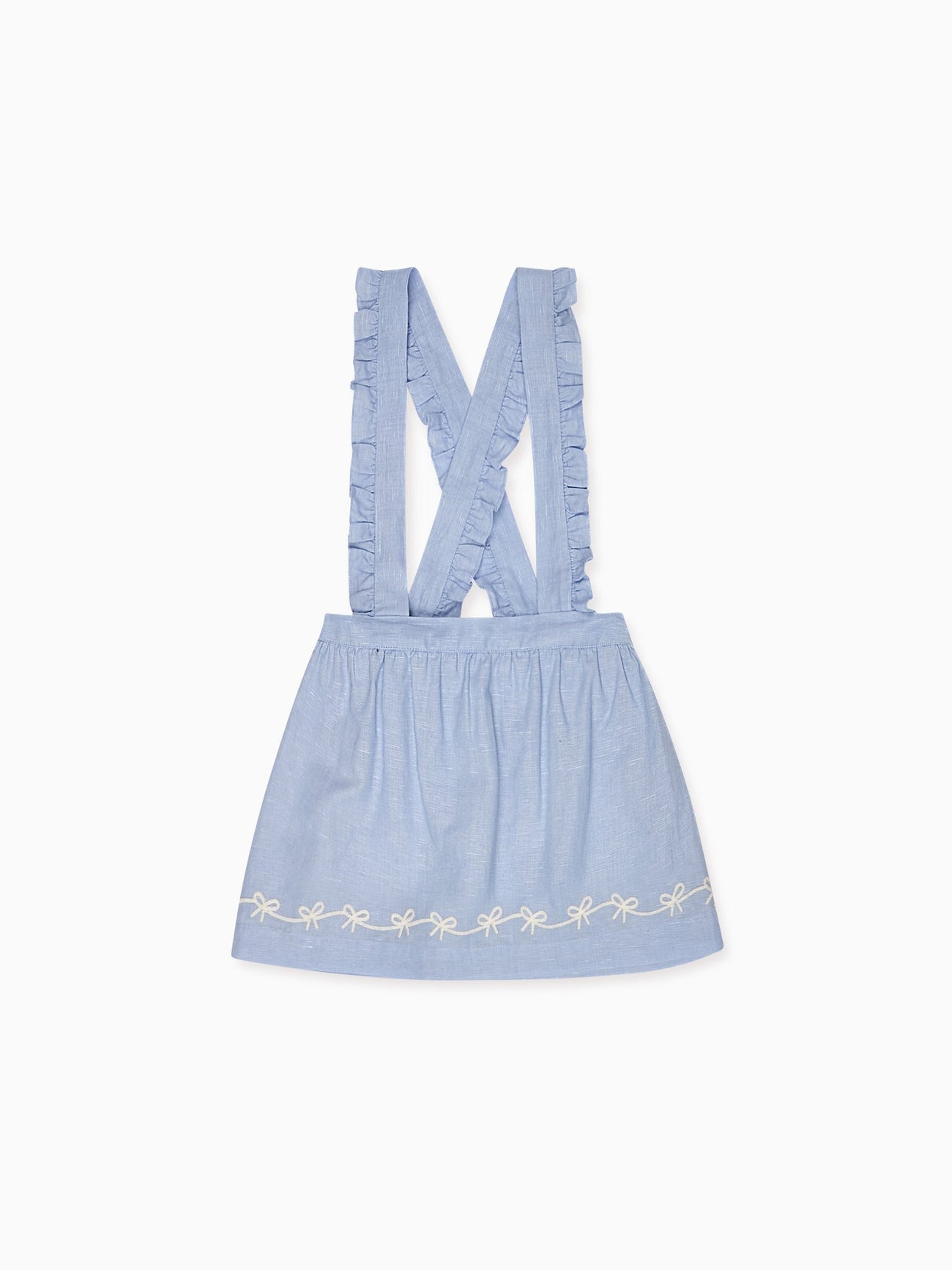 Nicky Hilton x La Coqueta Blue Whitney Girl Pinafore Skirt