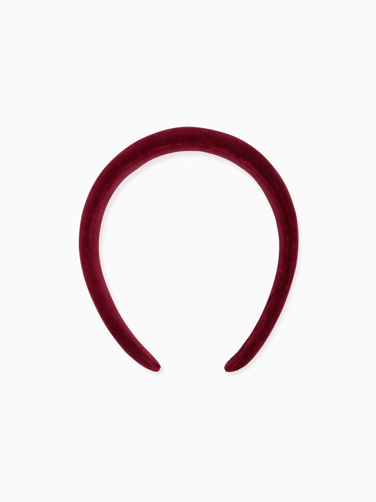 Burgundy Velvet Girl Wide Hairband