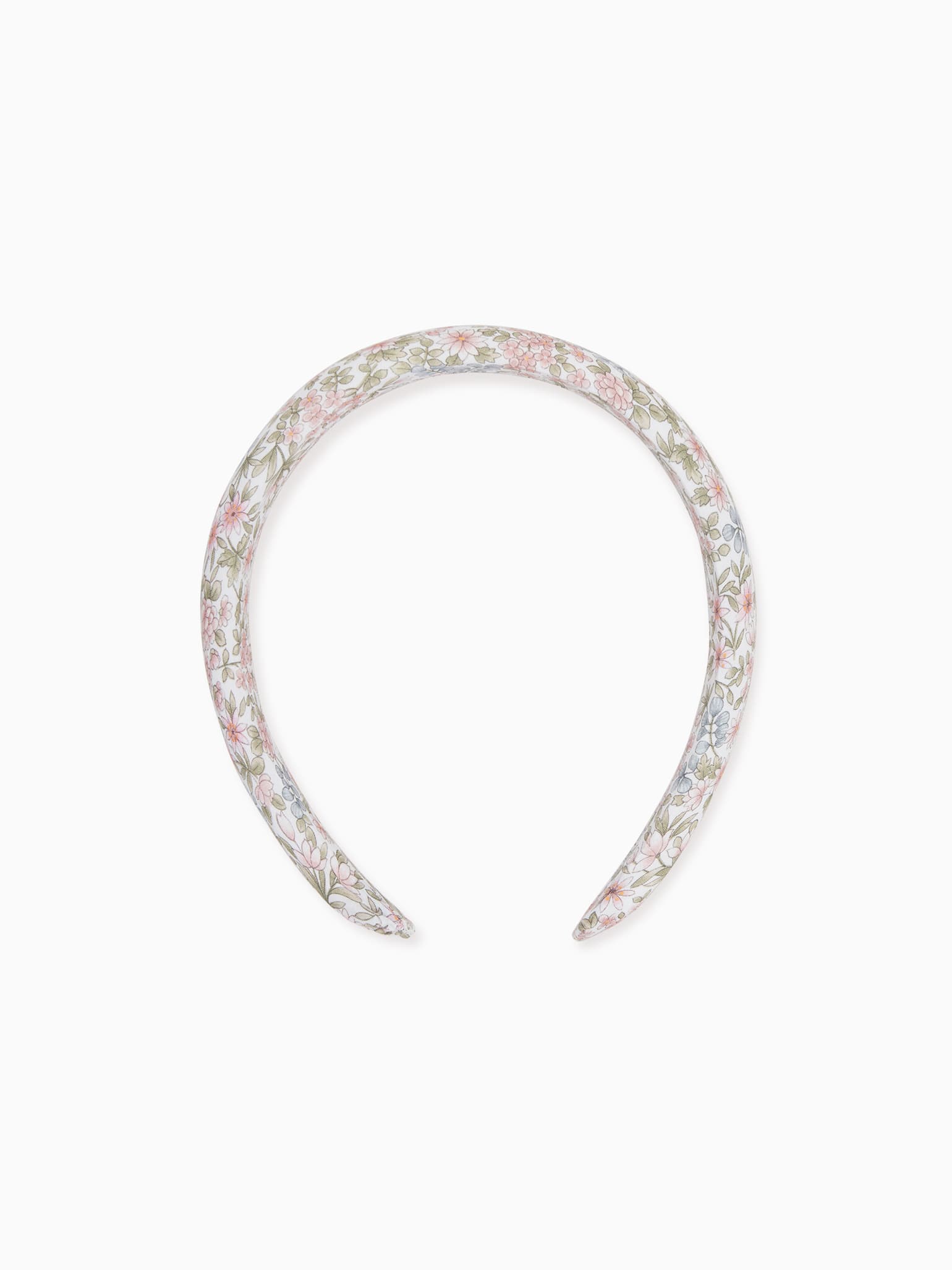 Pink Floral Wide Girl Headband