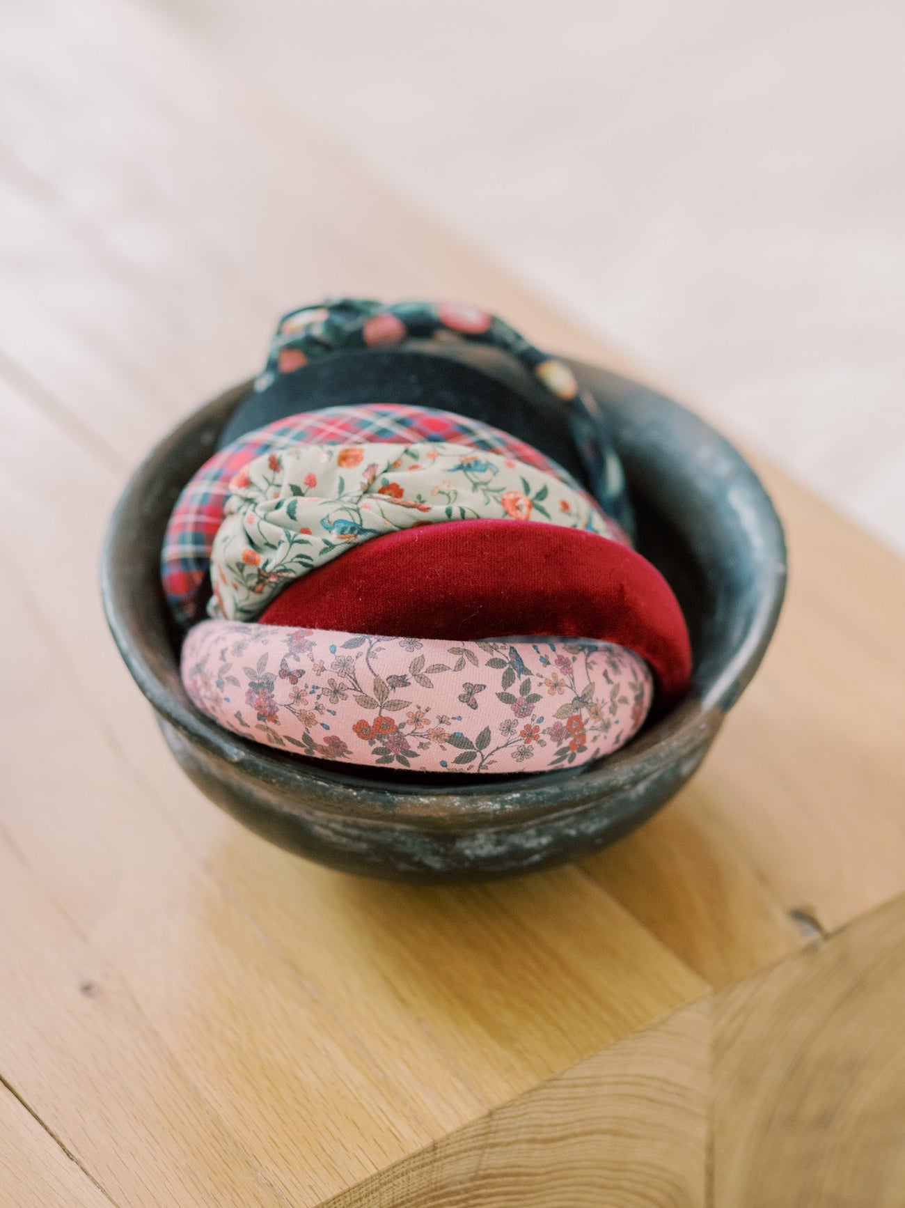 Dusty Pink Floral Girl Wide Hairband