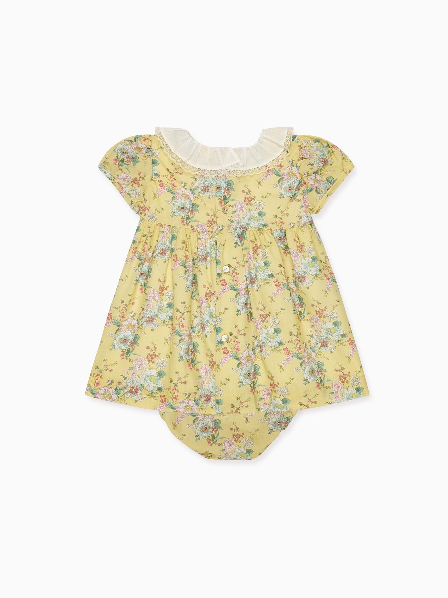 Yellow Floral Willow Baby Girl Set