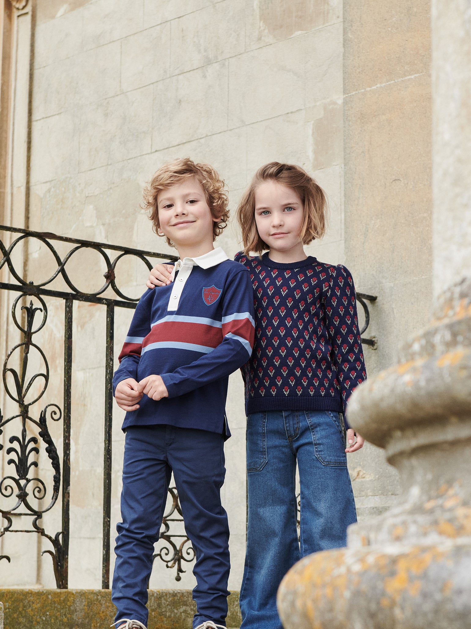 Navy Yara Merino Girl Sweater