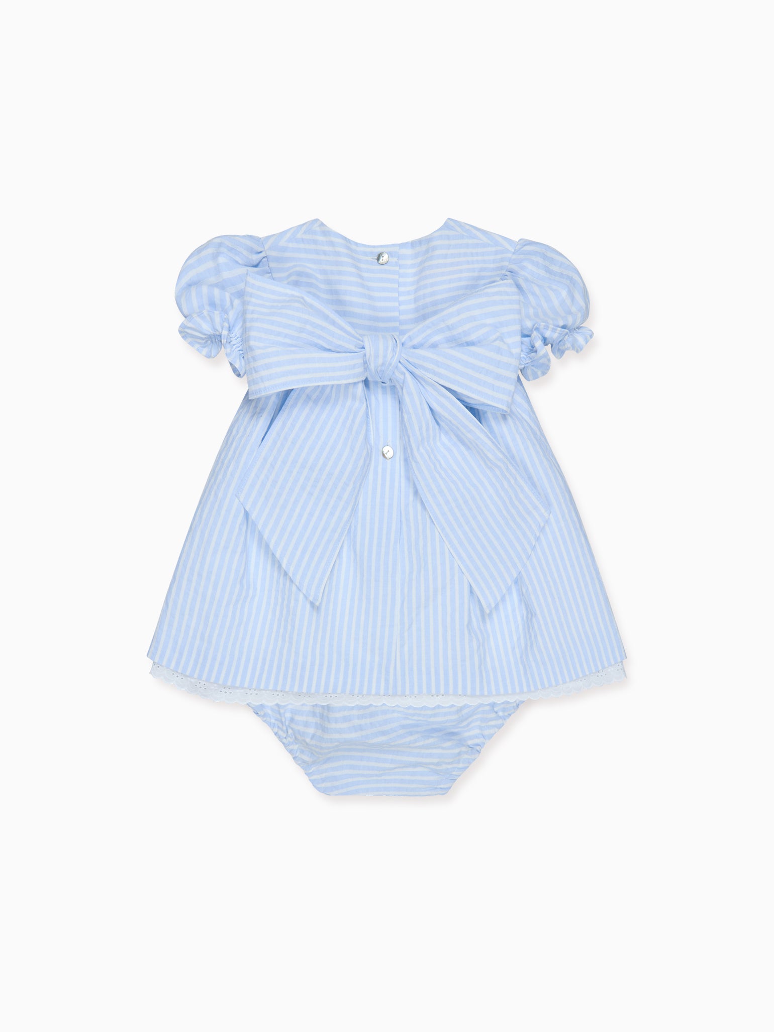 Blue Stripe Zoe Baby Girl Set