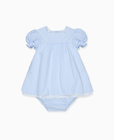 Blue Stripe Zoe Baby Girl Set