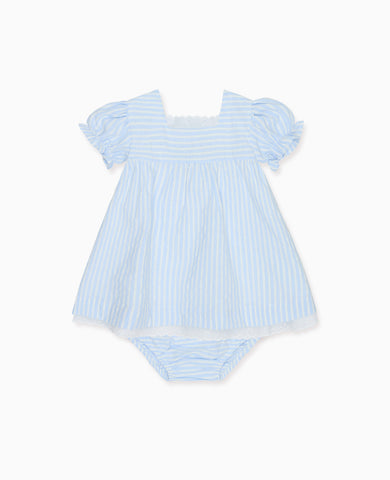 Blue Stripe Zoe Baby Girl Set