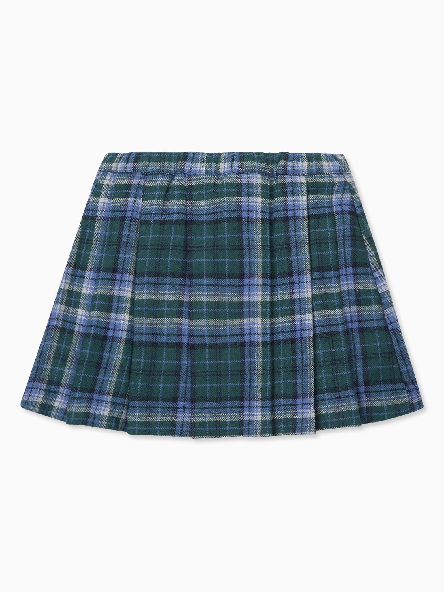 Green Check Zola Girl Kilt Skirt