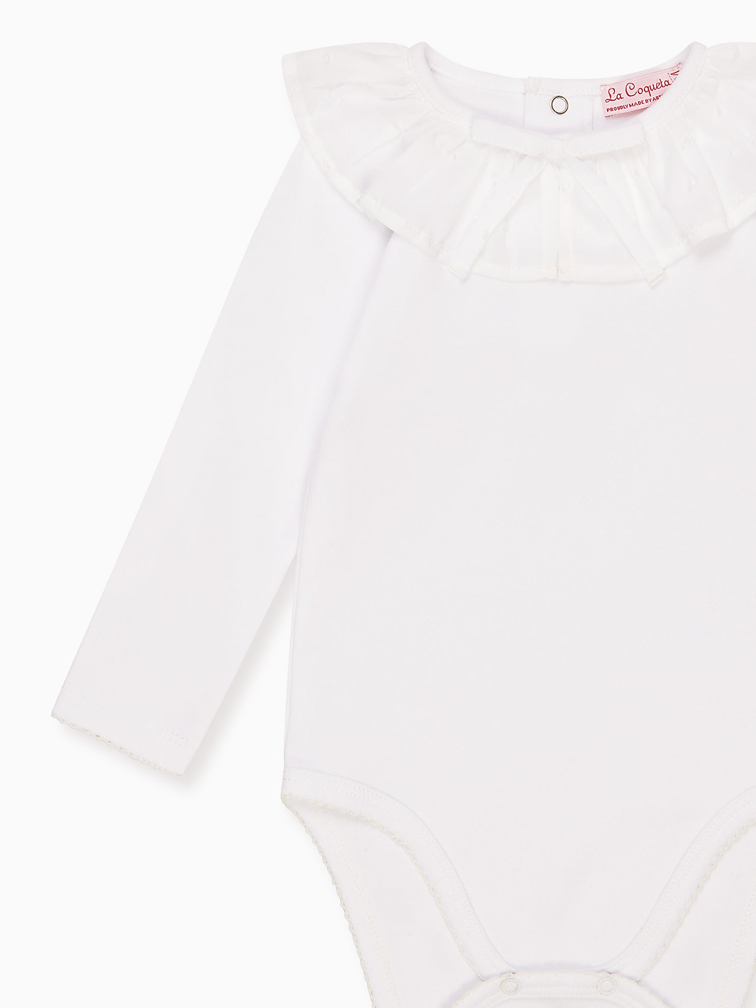 White Laya Baby Girl Body Vest