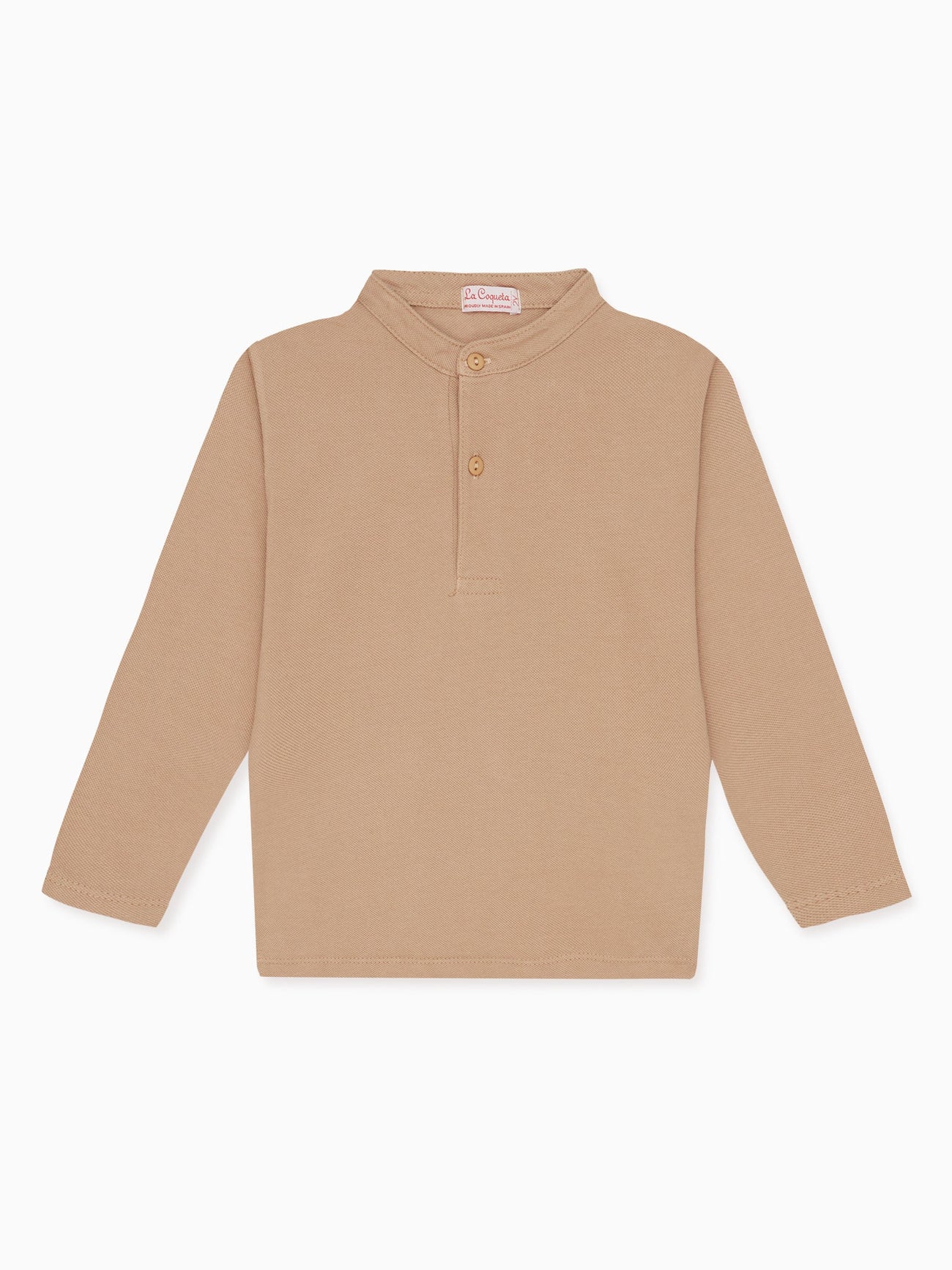 Camel Alcomo Long Sleeve Kids Polo Shirt