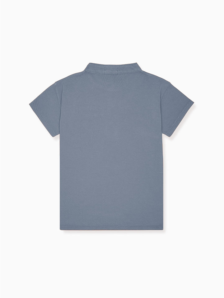 Light Blue Alcon Boy Polo Shirt