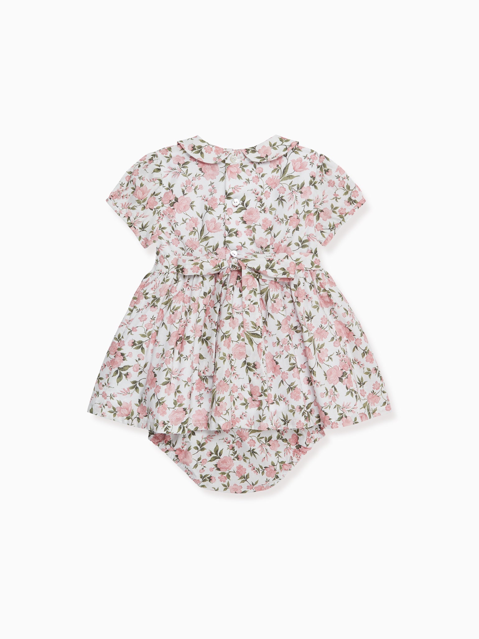 Pink Floral Arcadia Baby Smock Set